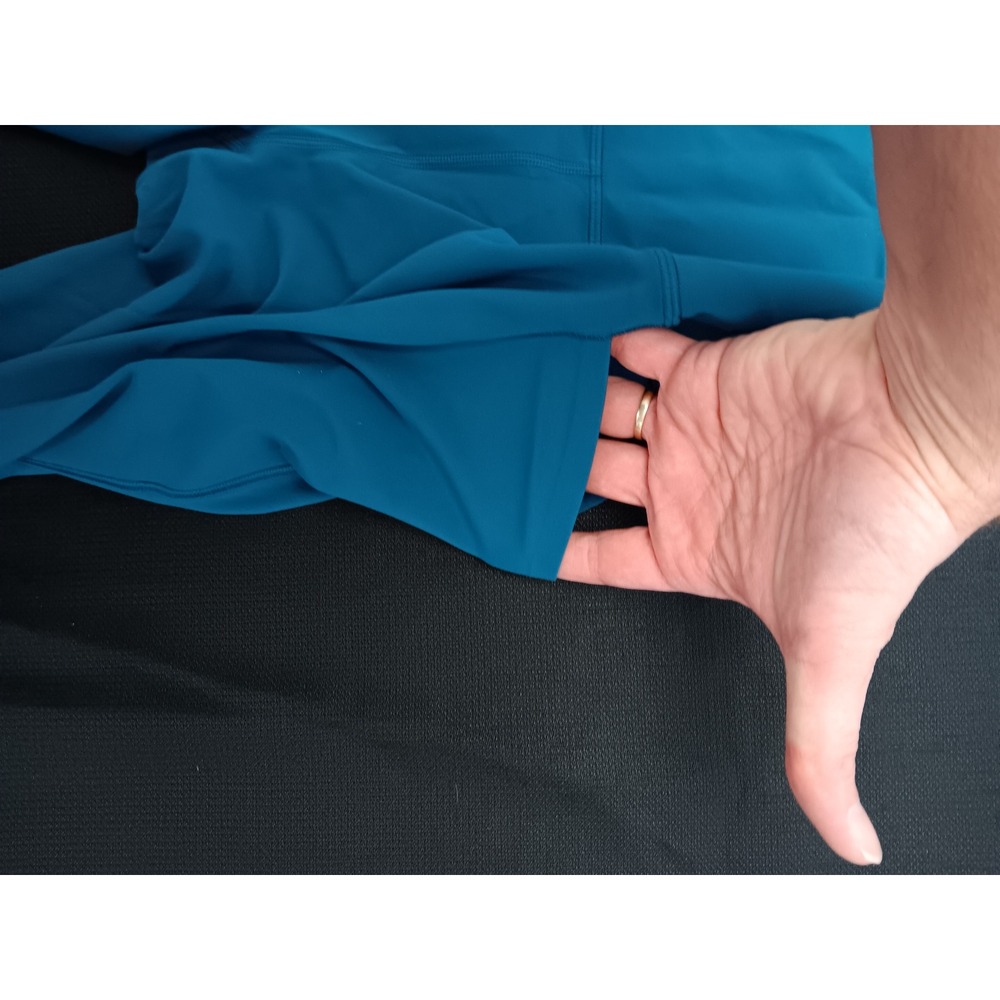 Athleta Salutation Stash 7/8 Tight Teal Blue High Rise Leggings XL 54023 - Picture 10 of 11